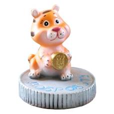 Скарбничка тигр на монеті