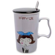 Кружка RSLe ceramics ''Счастливая девчонка''MUG-106/2
