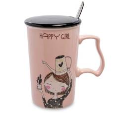 Кружка RSLe ceramics ''Счастливая девчонка''MUG-106/4 