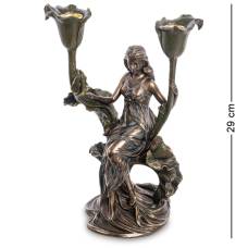 Статуетка-свічник Veronese '' Дівчина з квітами '' WS-971