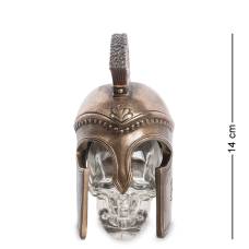 Статуэтка Флакон ''Спартанский шлем на стеклянном черепе'' WS-1027 Veronese