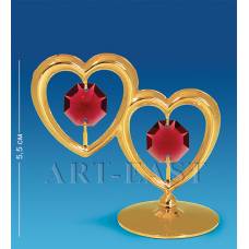 AR-3548/ 1 Фігурка ''Сердечки'' з коль.кр. (Юніон)