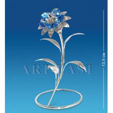 AR-1233 Фігурка срібна ''Квітка'' з коль.кр. (Юніон)
