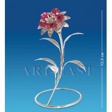 AR-1234 Фігурка срібна ''Квітка'' з коль.кр. (Юніон)