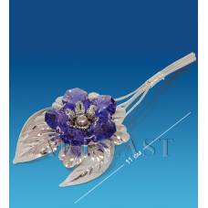 AR-1235 Фігурка срібна ''Квітка'' з коль.кр. (Юніон)