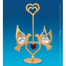 AR-3674/ 7 Фігурка-підставка ''Сердечко з голубами'' (Юніон)