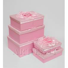 WB-12 Комплект прямоугольных коробок из 5шт "Розовые мечты"